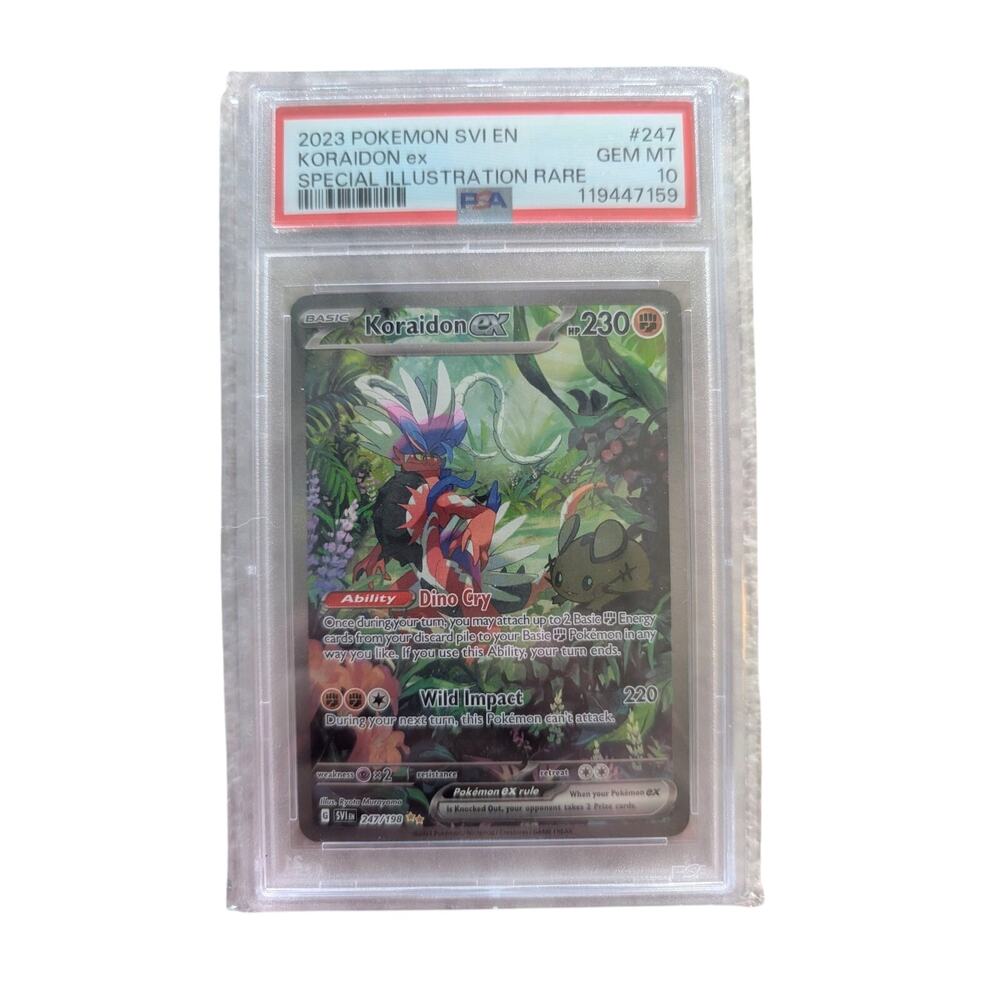 Pokémon 2023 Koraidon ex 247/198 SV01: Scarlet & Violet Base Set Holo PSA 10